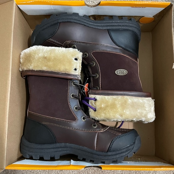 Lugz Tambora Red-Brown/Black Winter Boots Women’s 7 Water Resistant NWT - Picture 2 of 5